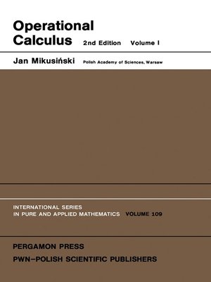 cover image of Operational Calculus